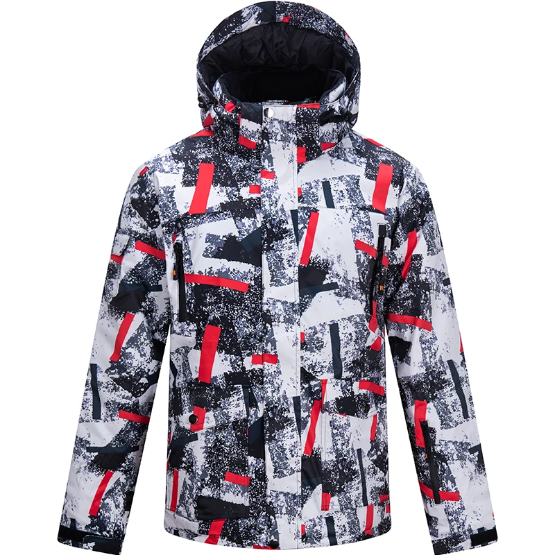 30 °C теплый лыжный костюм для мужчин бренд лыжная куртка и брюки мужские водонепроницаемые дышащие лыжные и сноубордические костюмы лыжный комплект - Цвет: color01