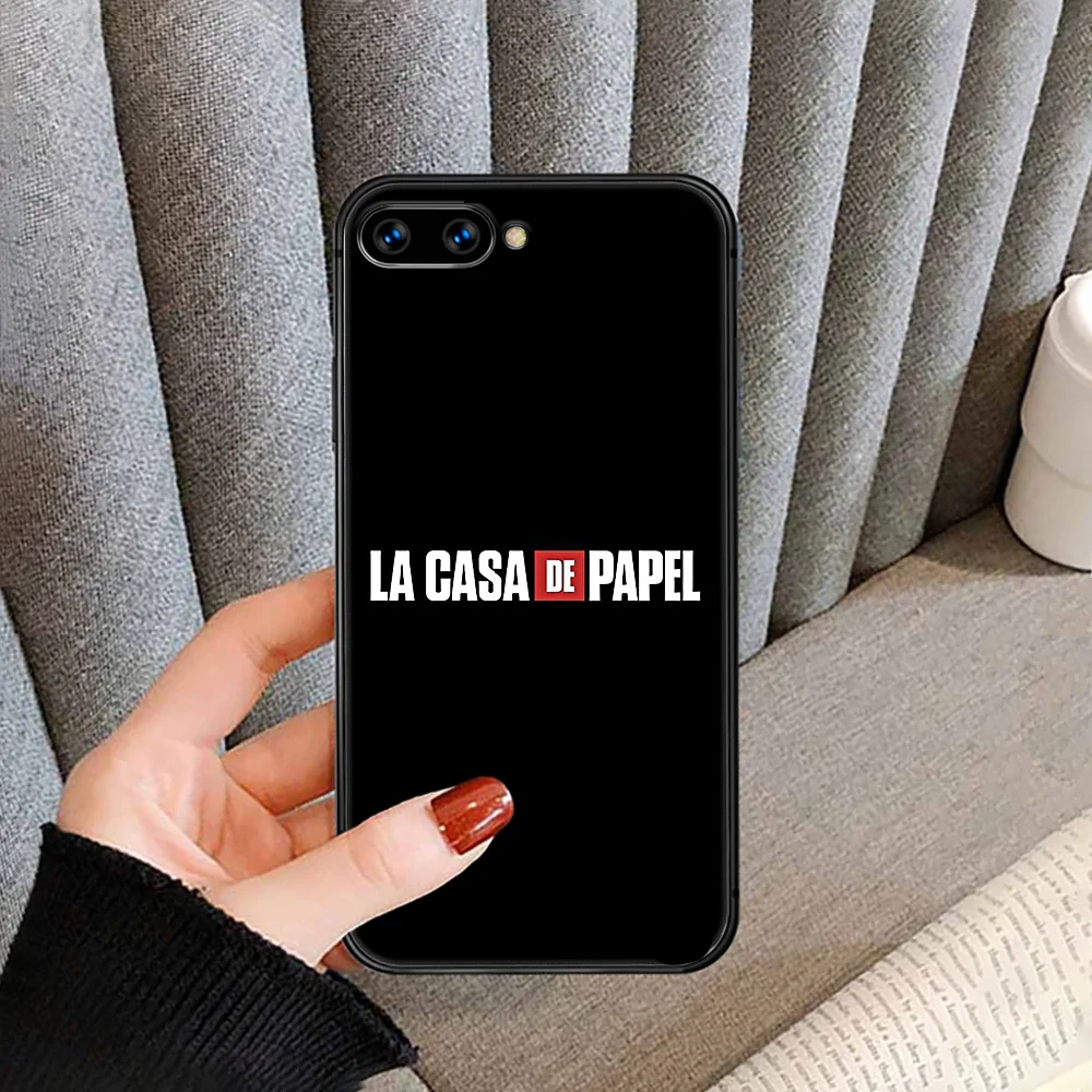 

TV Series La Casa De Papel Phone Case For HUAWEI honor nova 5 7 8 9 10 20 30 A C T I X Lite Pro black shell tpu funda silicone