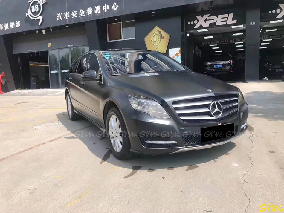 Сатиновая Черная Виниловая пленка с воздушно пузырьковой пленкой сатиновая