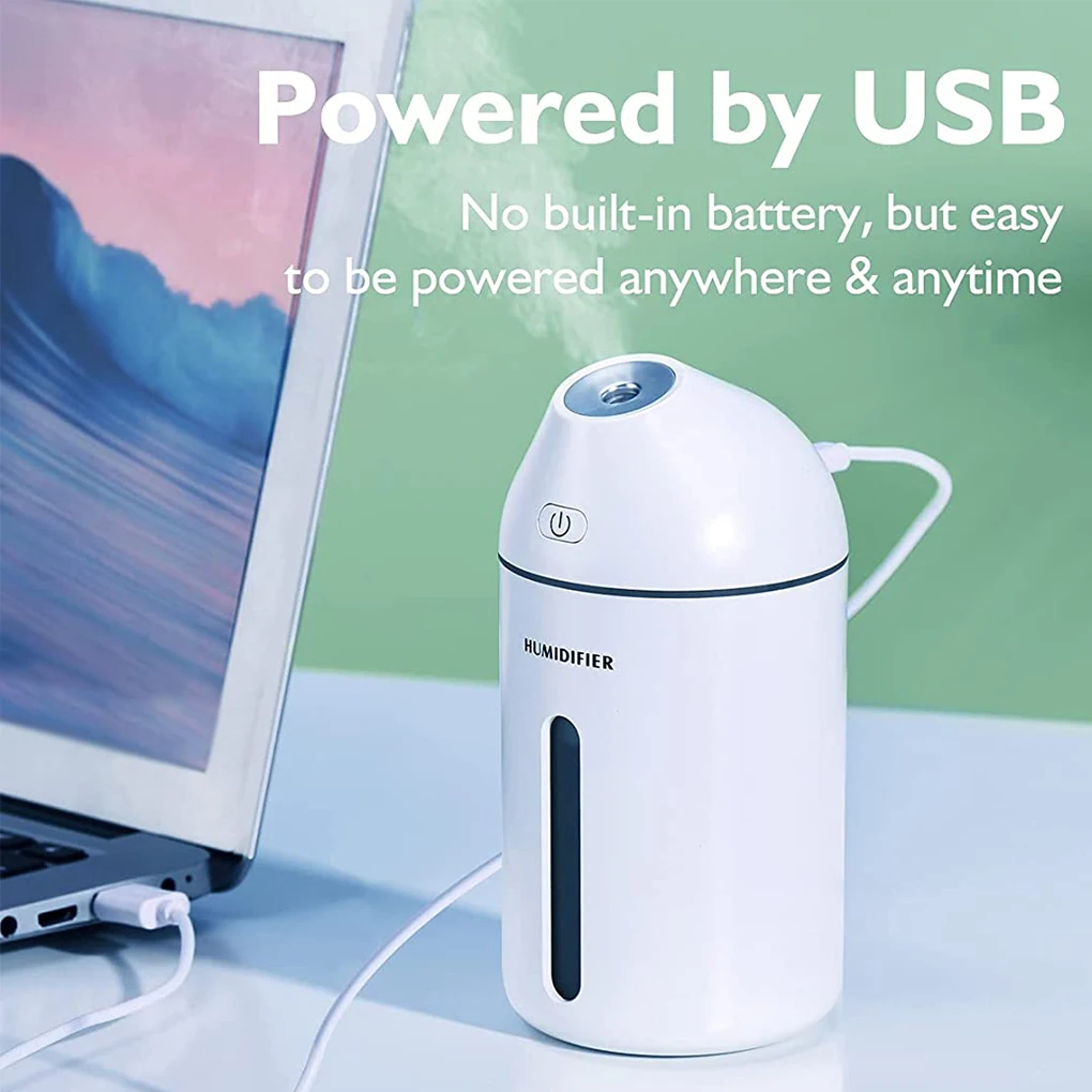 

Мини-увлажнитель воздуха с USB-зарядкой, 320 мл