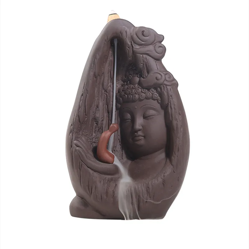 Творческий Будды уход за кожей лица Blackflow Ладан дыма Керамика ароматическая