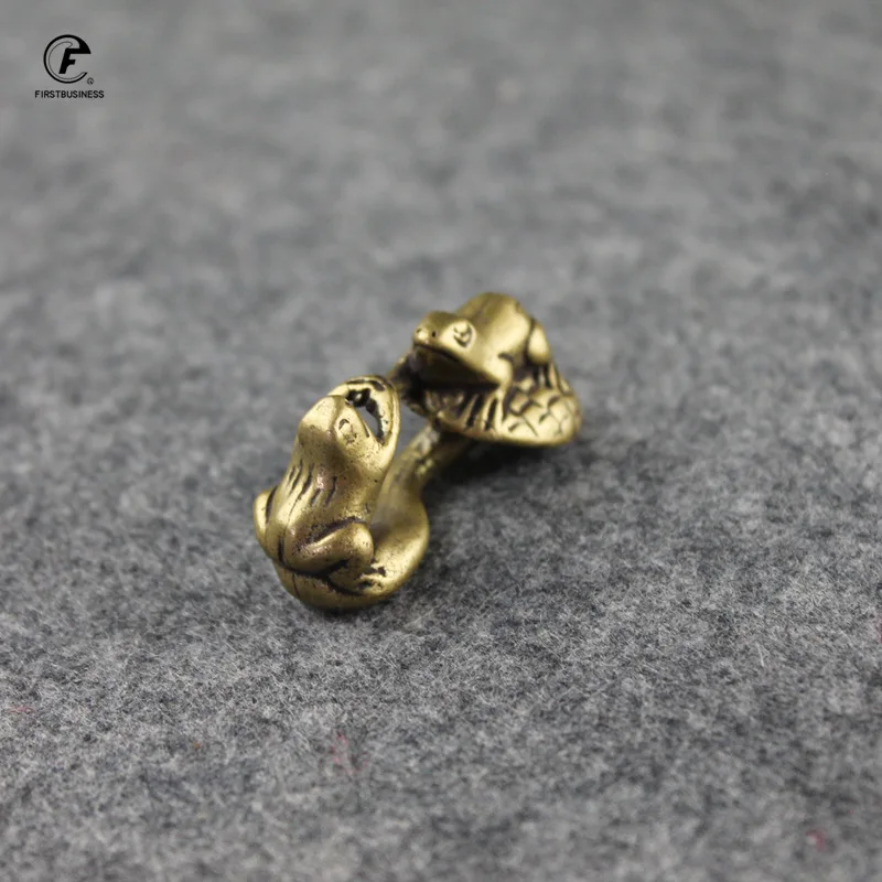 Медные миниатюры антикварная статуя животных из латуни маленькие украшения для