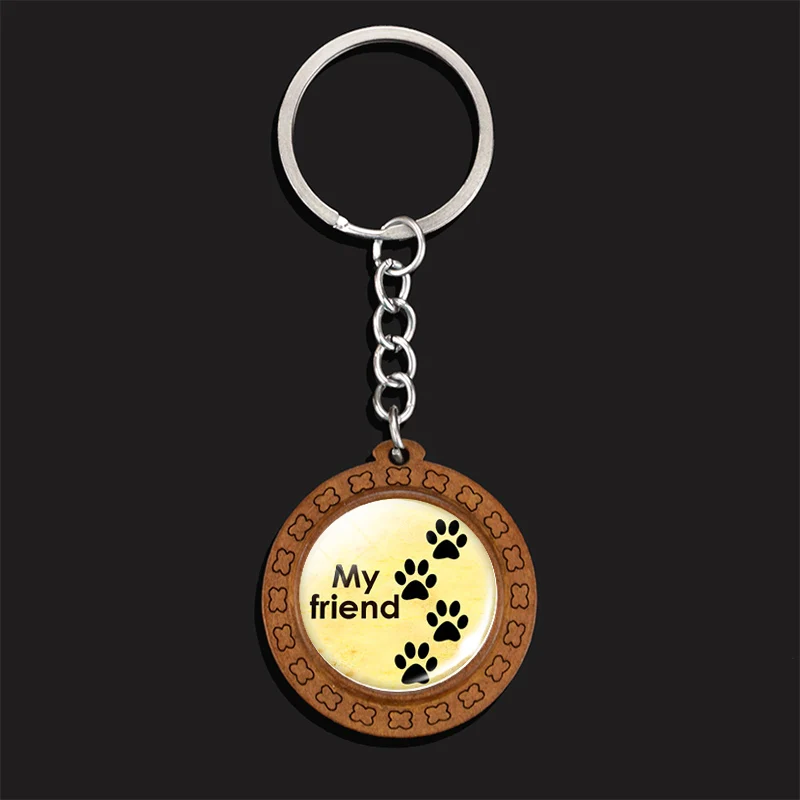 Мой друг ожерелье с подвеской в виде брелок форме собачьей лапы ювелирных