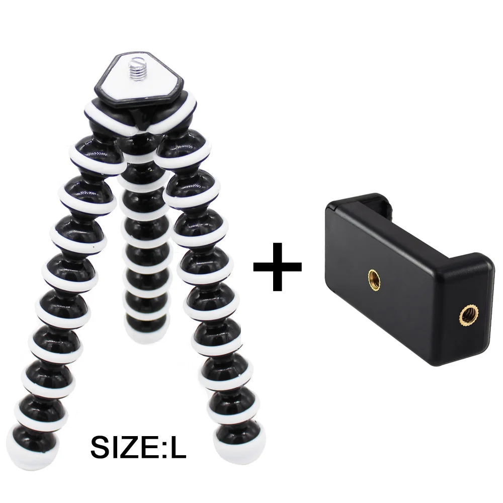 SET L 2 GAQOU M L размер гибкий штатив Мини Gorillapod монопод штатив-Осьминожка для Gopro Цифровая камера Canon Nikon мобильный телефон - Цвет: SET L 2
