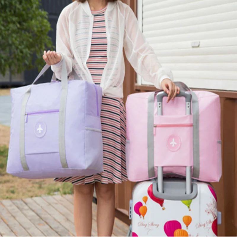 Travel Storage Bag Waterproof Folding Portable Collapsible Trolley Case Clothes Organize Bbag | Дом и сад