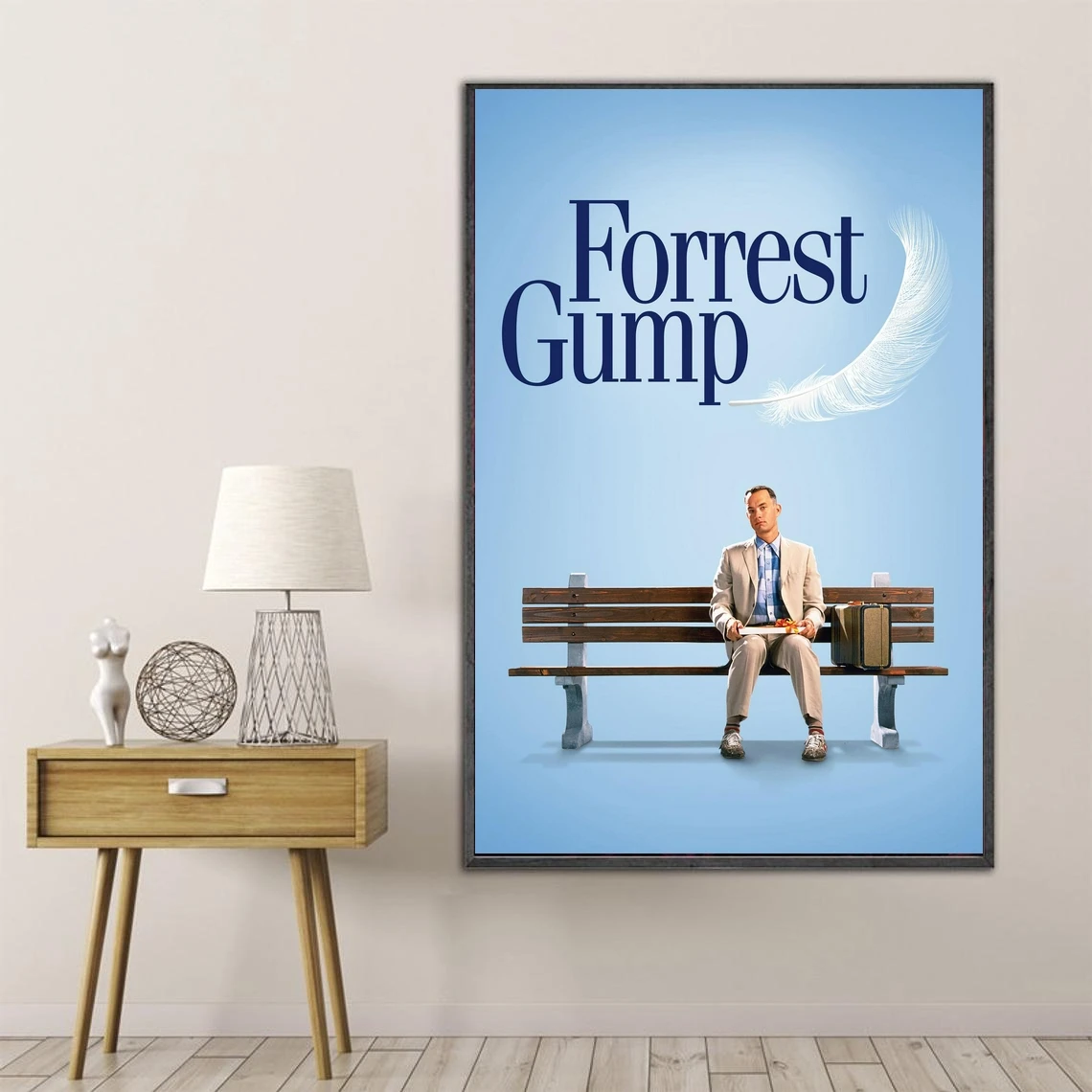 

Forrest Gump, классический задний плакат, искусство, фотография на холсте, печать (без рамки)
