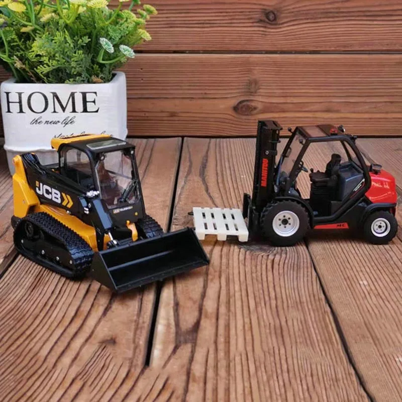 Металлический литый вилочный погрузчик Manitou JCB модель строительного
