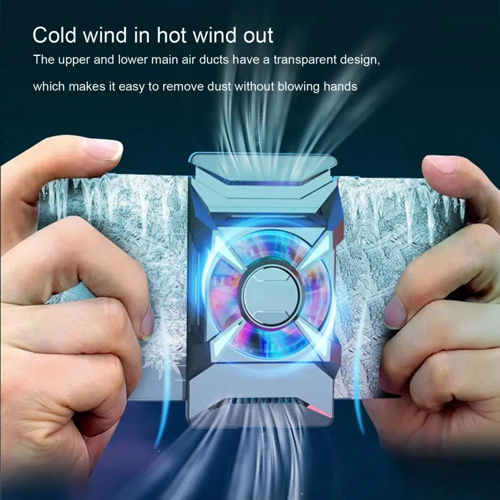 

Многофункциональный полупроводниковый USB-вентилятор F18 для телефона с RGB-подсветкой