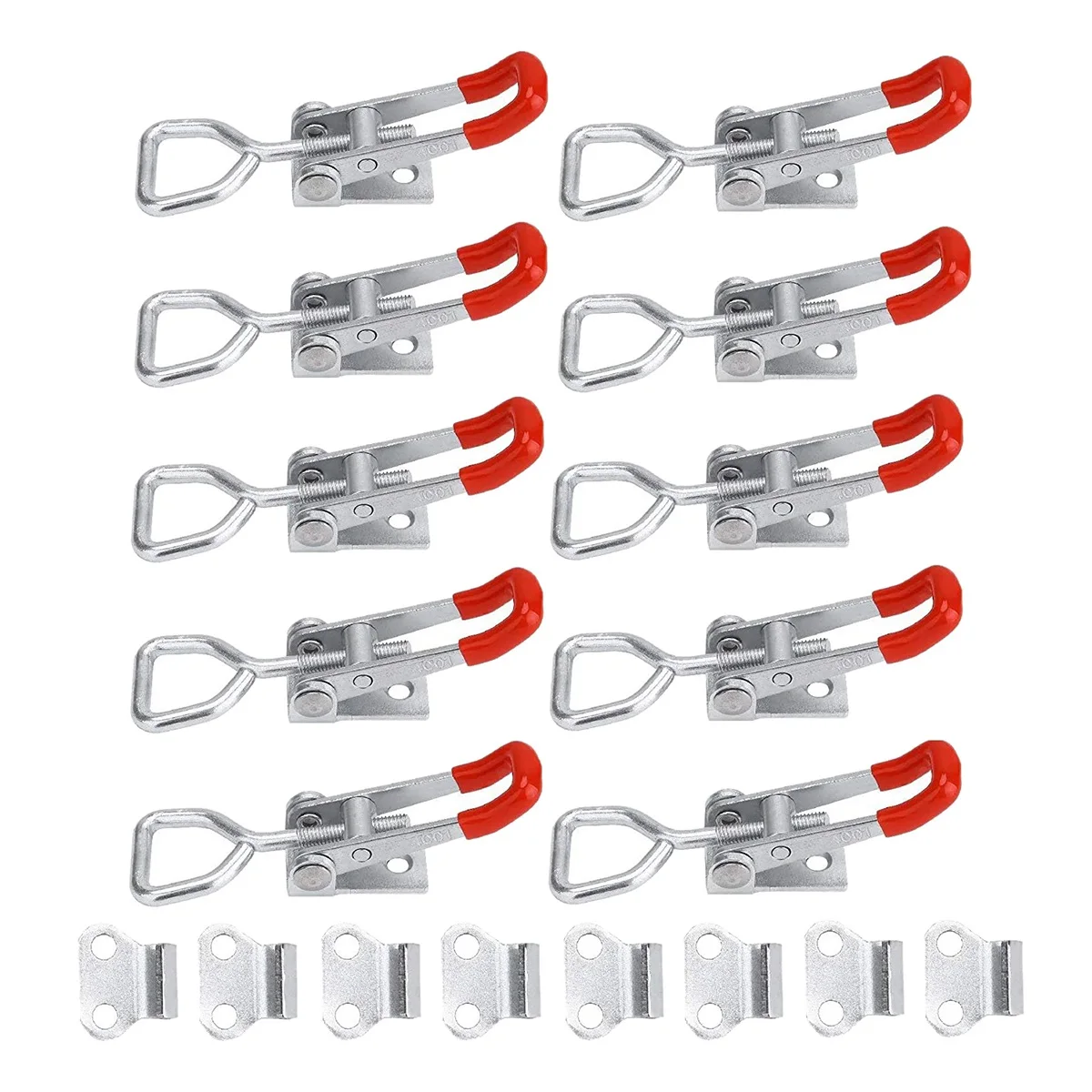 

10 Pack Adjustable Toggle Latch Clamp 150Kg Holding Capacity, 4001 Heavy Duty Quick Release Pull Latch Toggle Clamp