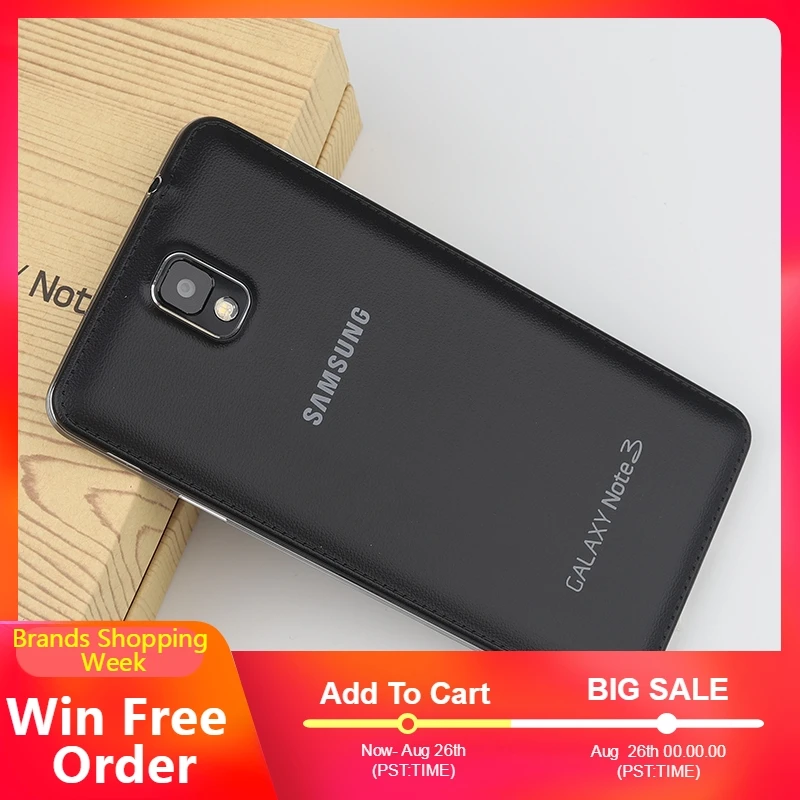 Разблокированный Мобильный телефон samsung Galaxy Note 3 4G LTE Android 5 7 дюймов N9005 1920x1080 13 МП 16