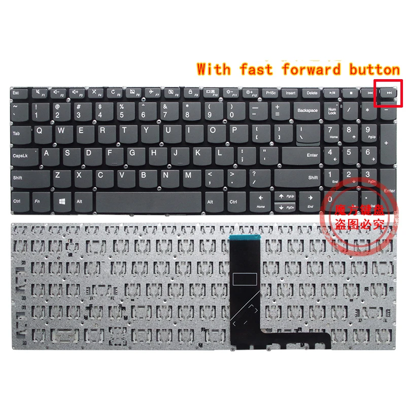 Teclado do Portátil Substituição para Lenovo Novo Inglês Ideapad S145-15ast 15ikb Iwl Igm Api Iil S340 340c