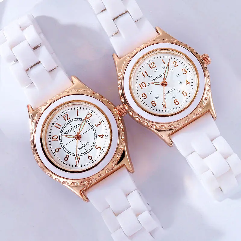 

Women's Watch Female Student Korean Style Melamine Luminous Waterproof Calendar Watch Fashionable All-Match Trendy Quartz