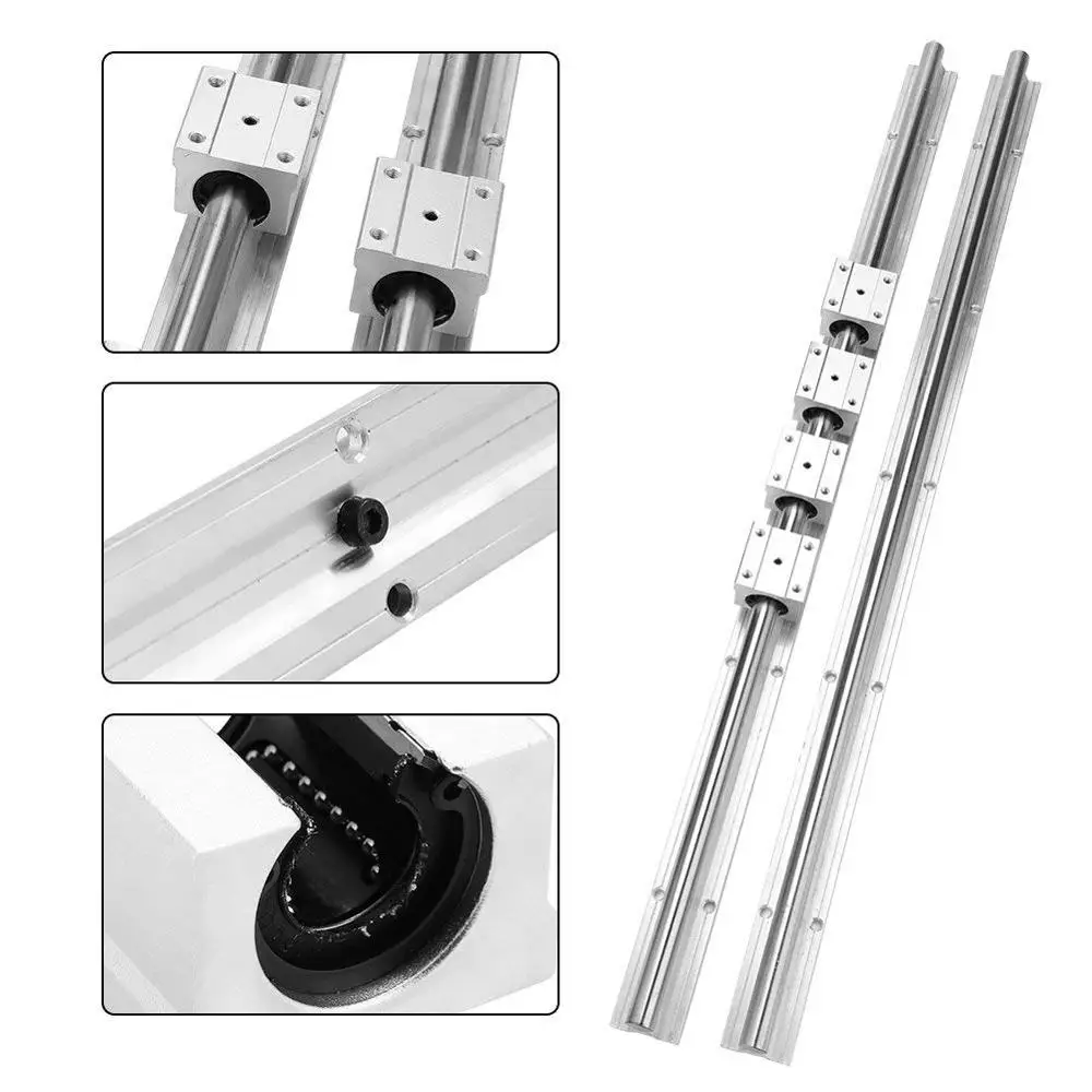 Линейная направляющая SBR16 16 мм 2 шт. любая длина поддержка Φ + 4 скользящих блоков