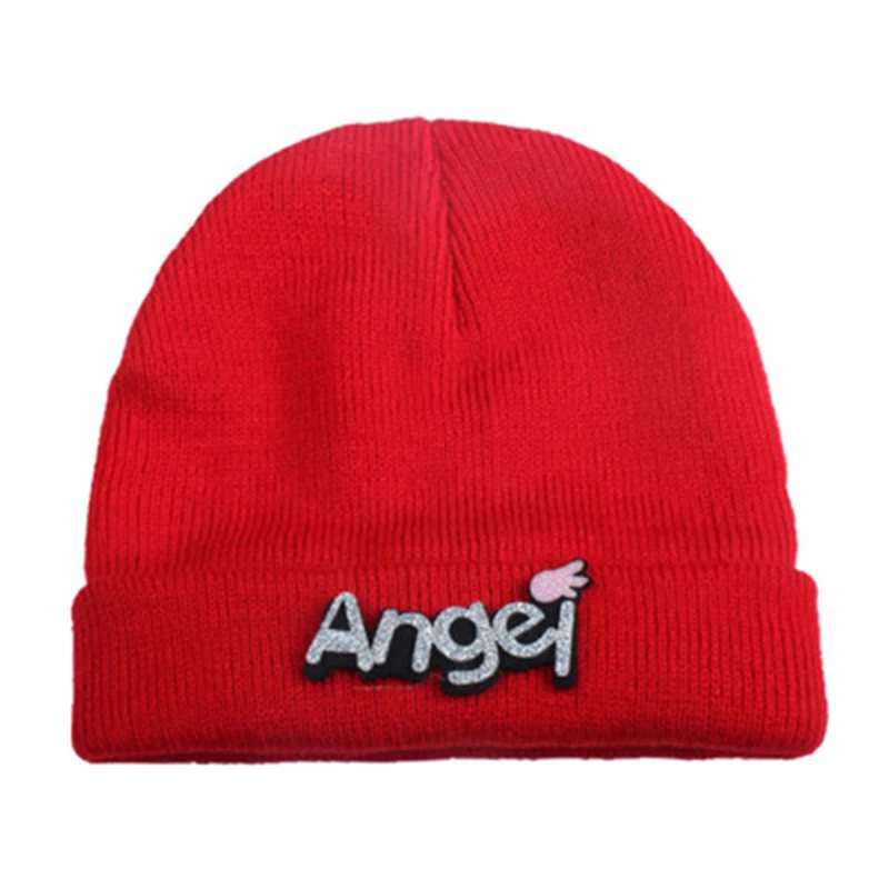 Вязаная детская шапка Angel зимняя с помпоном ручной работы двухсторонняя теплая