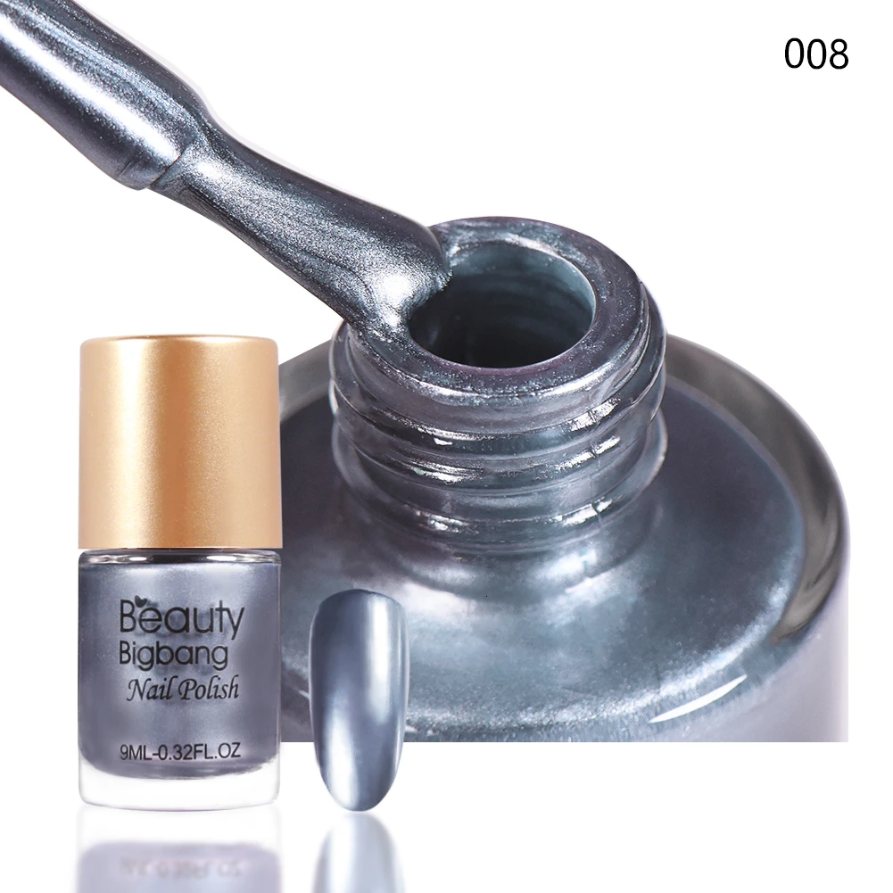 8A Beautybigbang 9 мл зеркальный эффект лак для ногтей металлический лак стойкий зеленый цвет Набор лаков для ногтей аксессуары для ногтей инструмент - Цвет: 8A