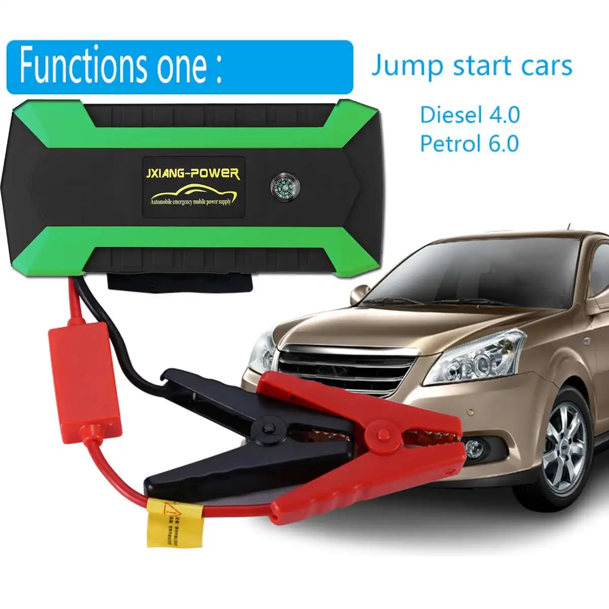 89800mAh 12V 600A 4 USB Высокая емкость стартер для автомобиля светодиодный светильник