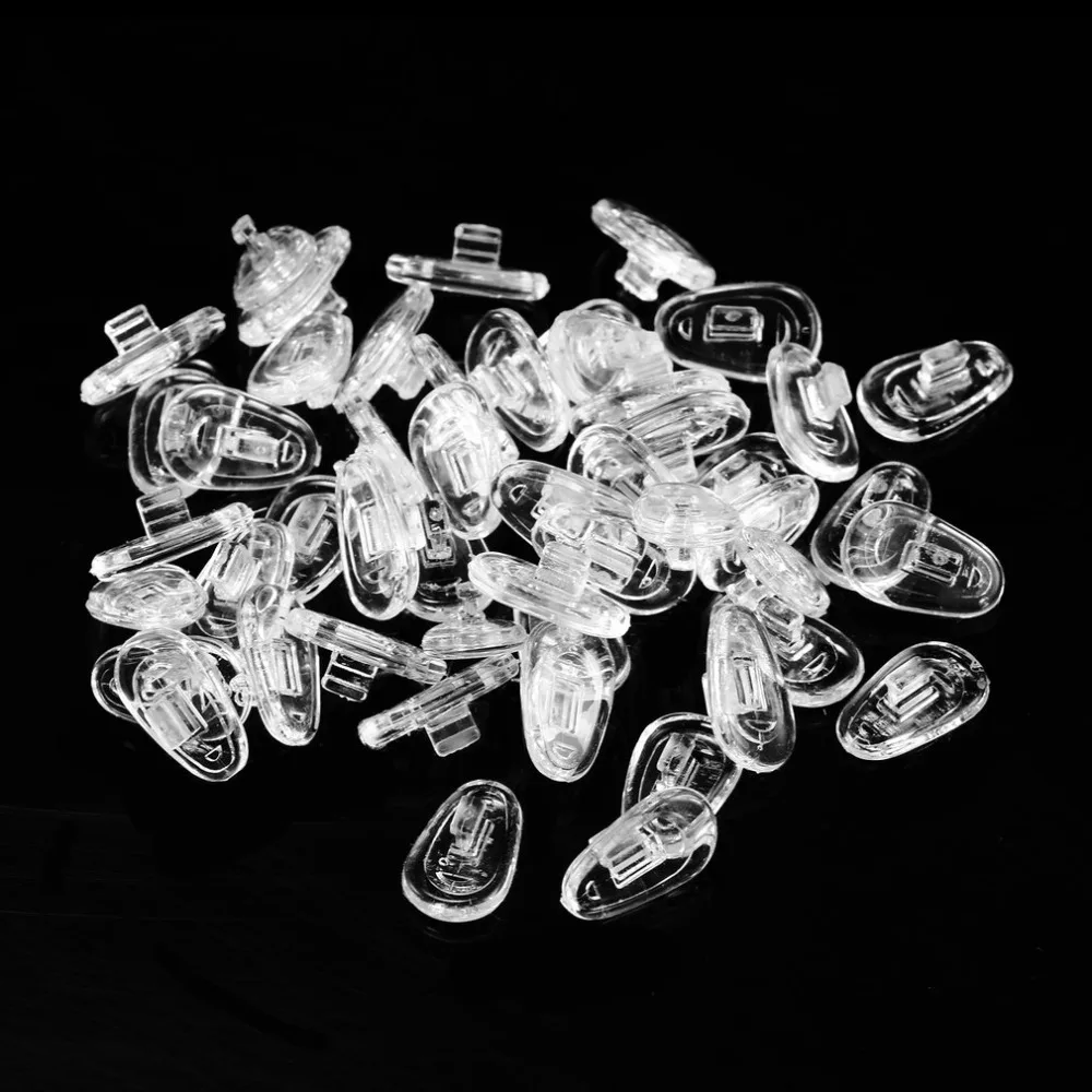 50 шт. 13 мм Силиконовые носоупоры винт на пуш ап инструмент для ремонта очков