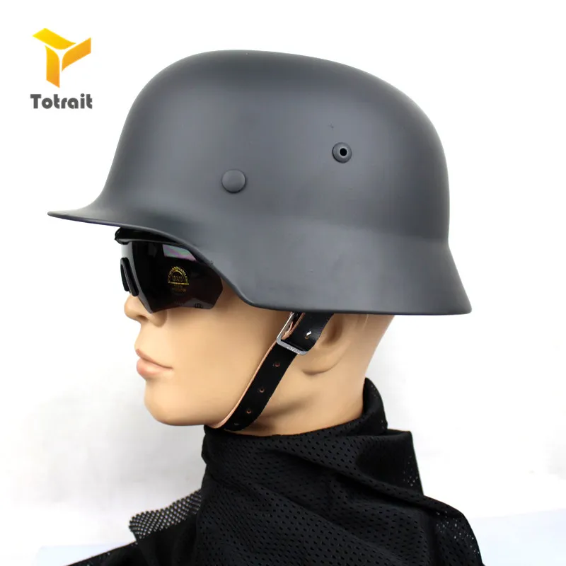 Высококачественный немецкий шлем M35 Стальной черный зеленый серый Тактический