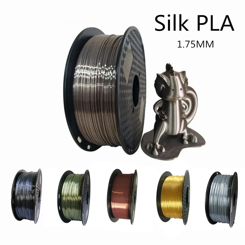 1.75mm Pla Filament Silk Rose Gold 250g/500g/1kg Shiny Metallic Feel 3d Printing Material Silky Shine Printe Filament
