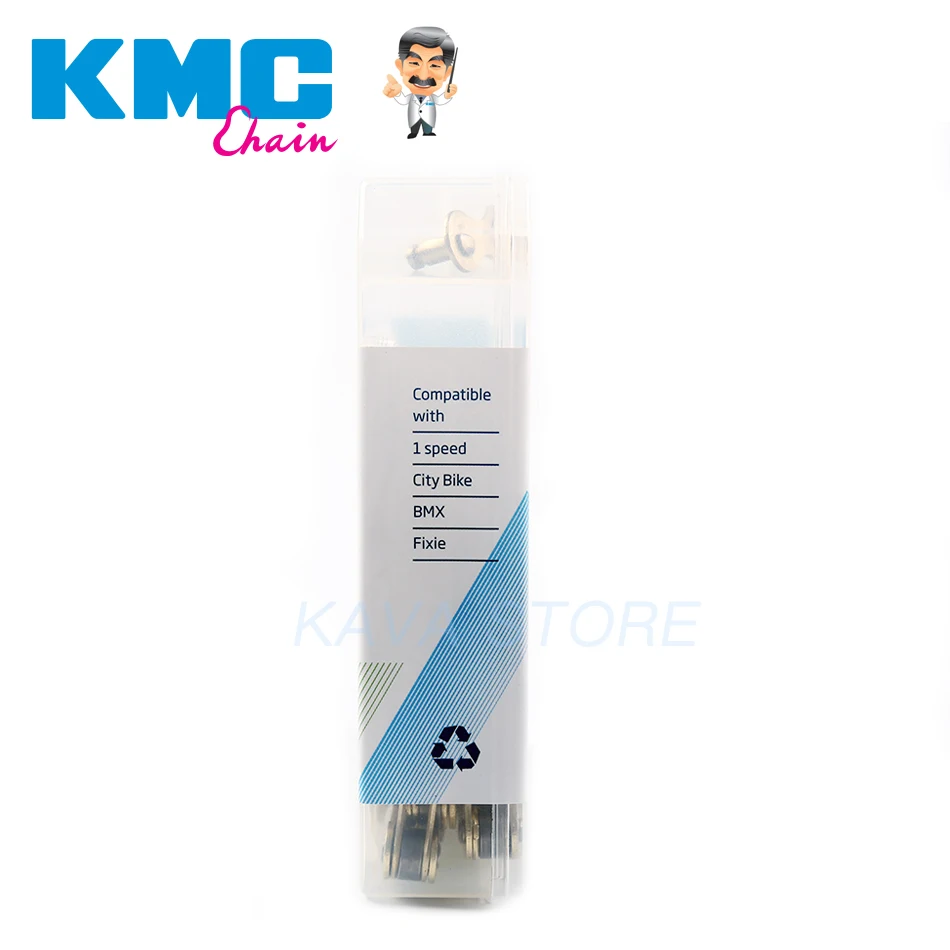 

KMC S1 Single Speed Chain Fixed Gear Bicycle Chain 112L Urban Leisure Folding Bike Chain GOLDEN/SILVER Bicycle Accessories