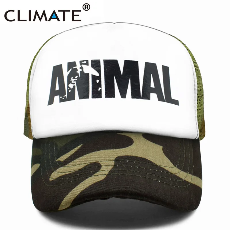 Camouflage Шапка для занятий спортом в тренажерном зале с изображением животных, кепка для водителя грузовика, мужская кепка для занятий спортом, кепка для фанатов фитнеса с принтом, сетчатая кепка для бодибилдинга, спортивная кепка для мужчин - Цвет: Camouflage