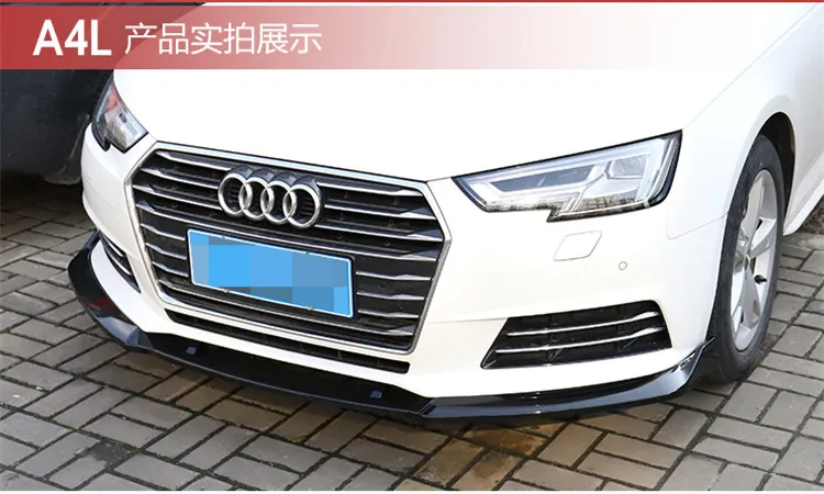 Задний спойлер для Audi A4 2016 2018 задний ABS передний бампер диффузор защита