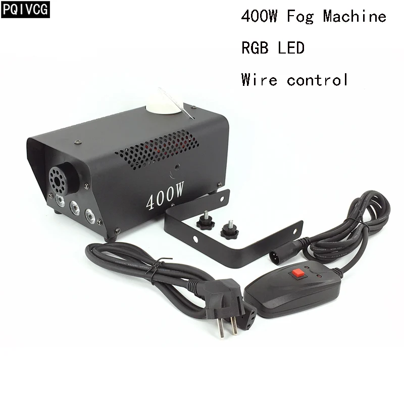400W LED Fog Machine 900 Вт противотуманная машина led rgb дымовая машина с дистанционным управлением проводное управление сценический эффект - Цвет: 400W LED Fog Machine