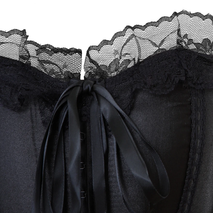 Женский сексуальный кружевной корсет с бантом обхватом груди свадебное нижнее