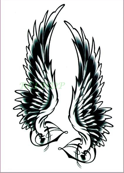 Водонепроницаемая временная татуировка наклейка divine wings of angel tatto стикер s флэш-тату поддельные татуировки для девочек, женщин 7