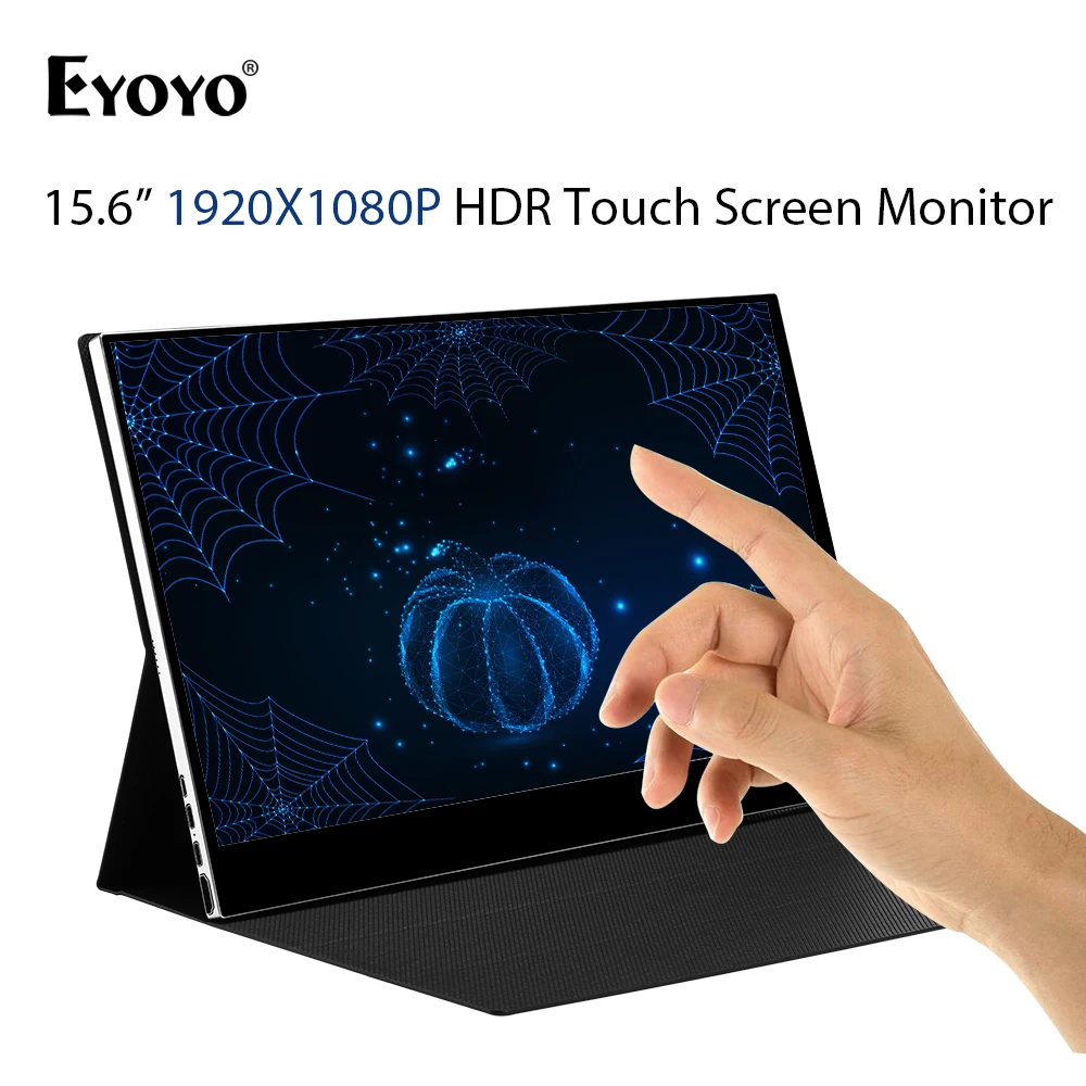 Eyoyo EM15T 15 6 &quotсенсорный экран Экран монитор Портативный тонкий 1080P IPS FHD Тип USB C