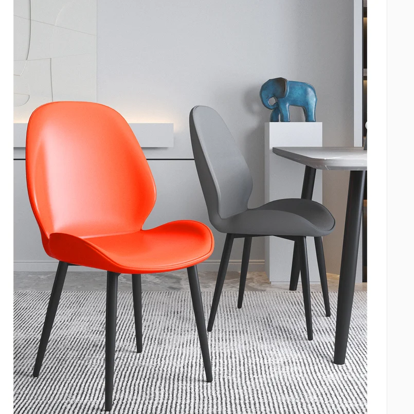 Мебель домашний стул для столовой нордическая современная простая технология