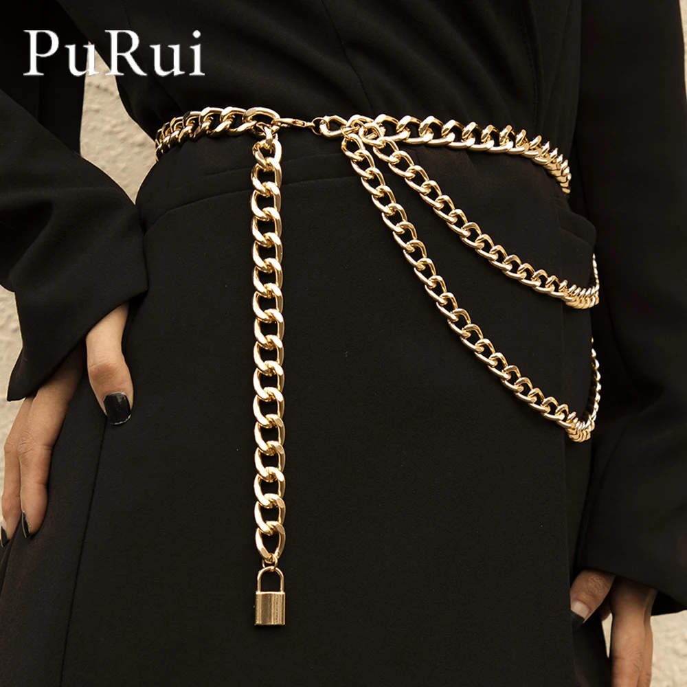 

Fashion Waist Belt Punk Local Pendant High Waist Chain Gold Sliver Color Sexy Body Jewelry Female Trendy Clothing Accessories