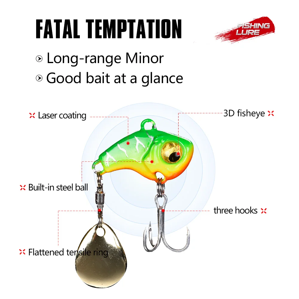 Oddfisher Jerkbait вращающаяся металлическая Приманка VIB walleye приманка для рыбной ловли