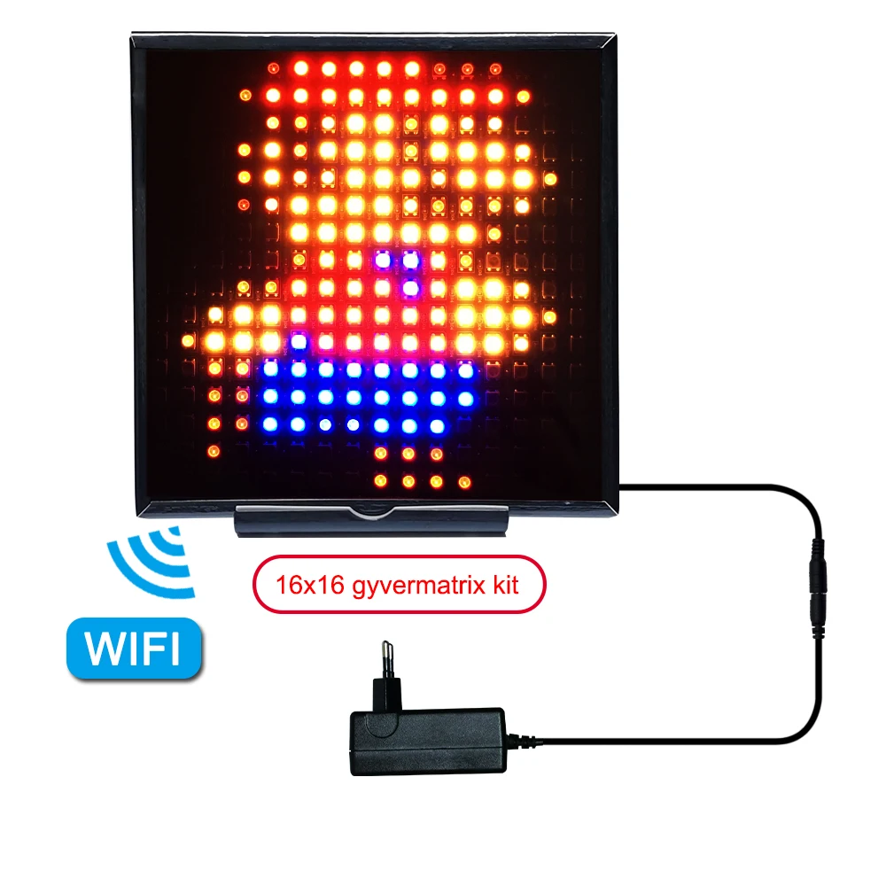Гироскопическая матрица с Wi-Fi адресом GyverMatrix на управлении NodeMCU WS2812B гибкая панель