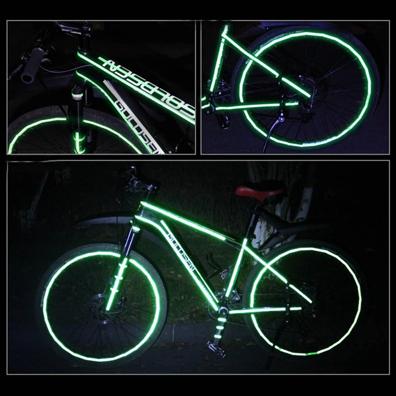 

1PC Vinyl Motorcycle Rim Tape Reflective Wheel Stickers Decals Car Warning Stickers Motorbike Styling Decor Tool Accessories