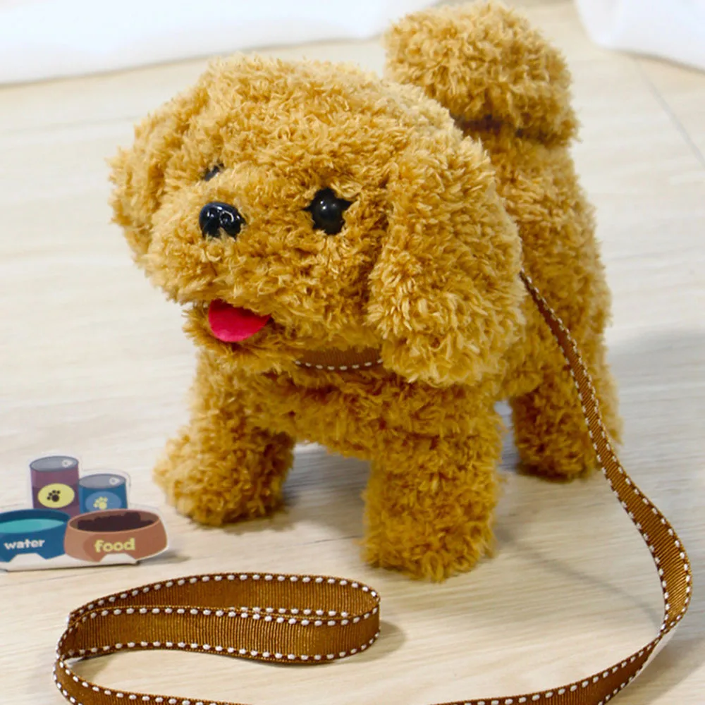 Детские электронные питомцы игрушка имитация плюшевой собаки-робота