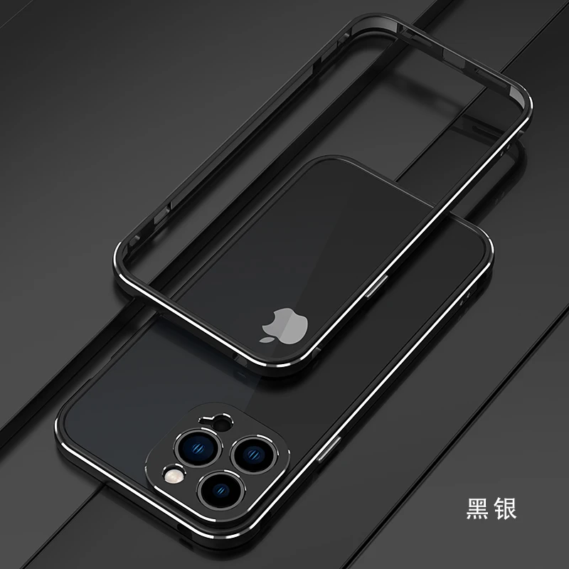 

Бампер для iPhone 13 Pro Max, Ультратонкий алюминиевый бампер для Apple iPhone 13Pro, металлический чехол для телефона с защитой объектива камеры