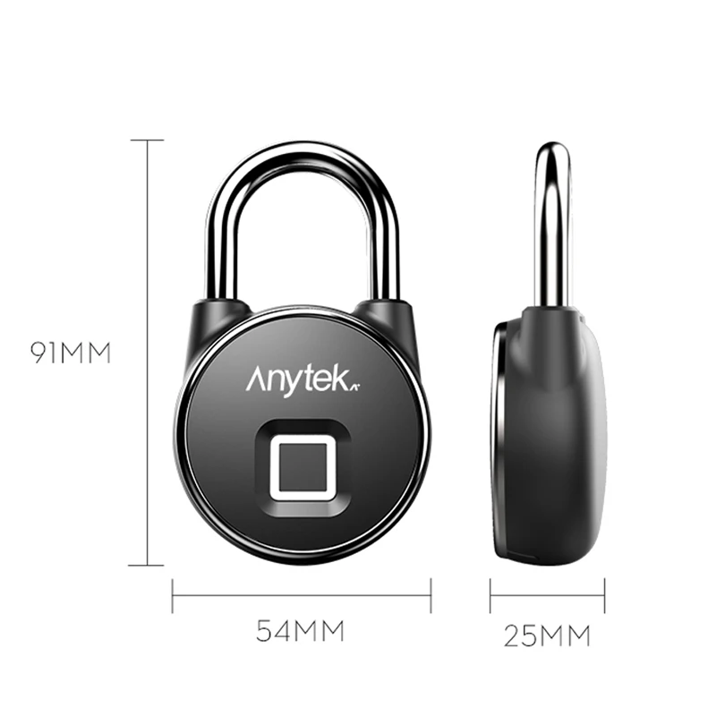 Умный дверной замок Anytek Tuya IP65 водонепроницаемый с USB-разъемом |