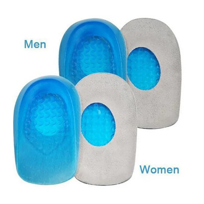 

2019 New Silicone Gel Insoles Heel Cushion Insoles Relieve Foot Pain Protectors Spur Support Shoe Pad Feet Care Inserts
