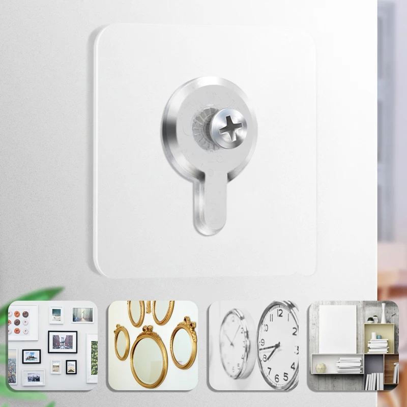 4 шт. крестиком настенная живопись крюк с отверстием самоклеящееся отверстие для