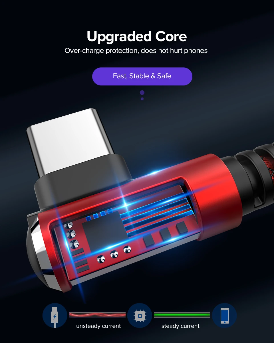Venroii type-C кабель для samsung Galaxy S9 S8 Plus A50 USBC Быстрая зарядка type-C кабель для мобильного телефона Xiaomi Oneplus 6t 7 Pro