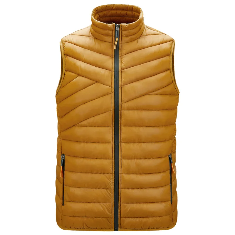 

Vests Men Plus Size M-4XL Autumn Sleeveless Jackets Male Casual Solid Color Warm Waistcoat Mens Brand Clothing Chaleco Hombre