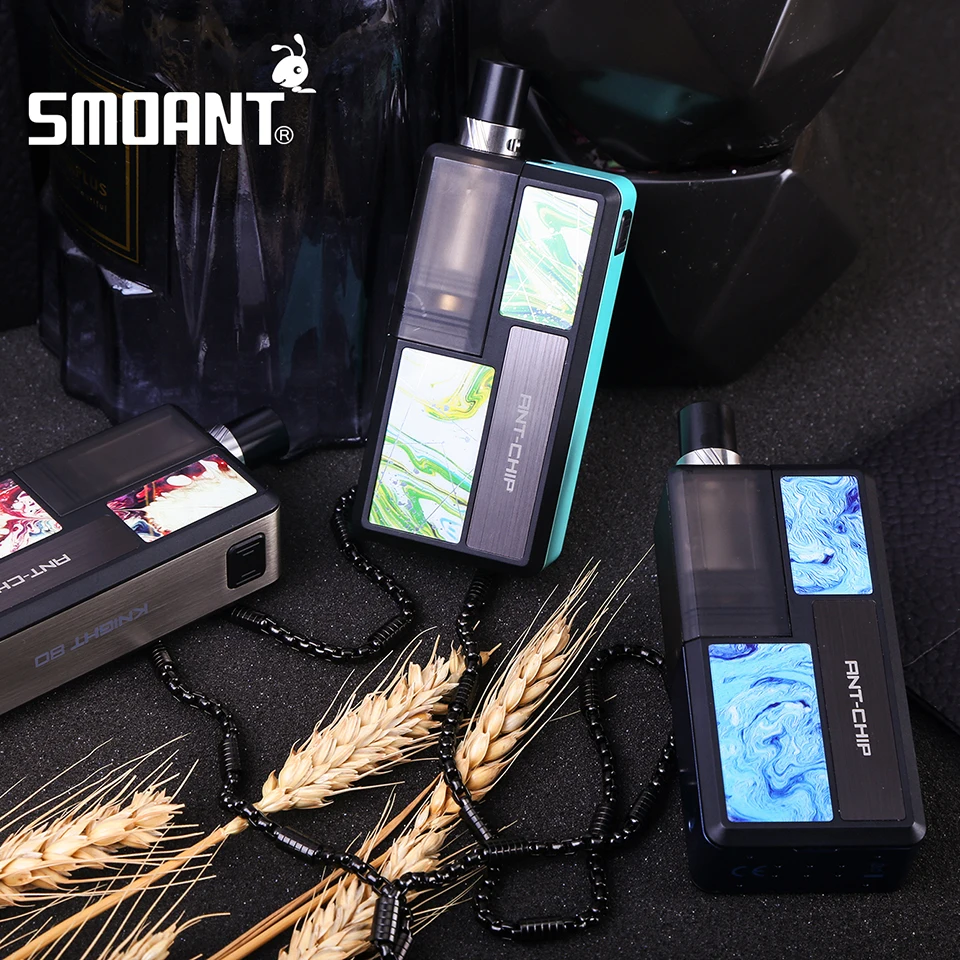 Набор для вейпа Smoant Knight 80 RBA электронная сигарета с одной батареей 18650 и емкостью 4