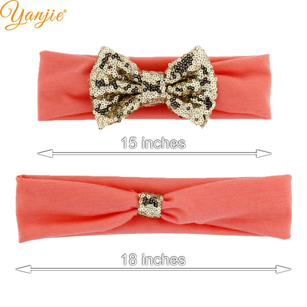 Набор из хлопковой повязки для мамы и детей мягкие эластичные бантики волос с