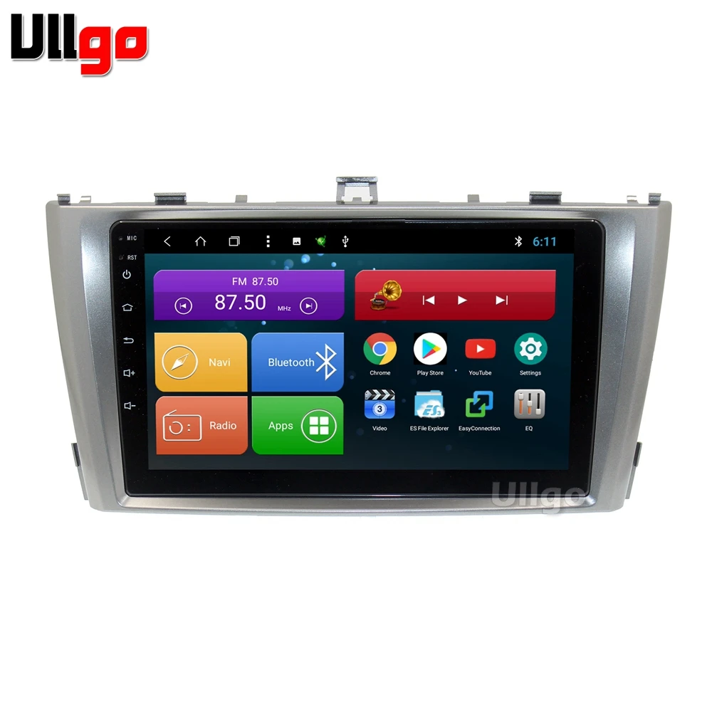 9 дюймов Android автомобильный DVD GPS для Toyota Avensis 2011 + Авто радио мультимедиа Navi лента