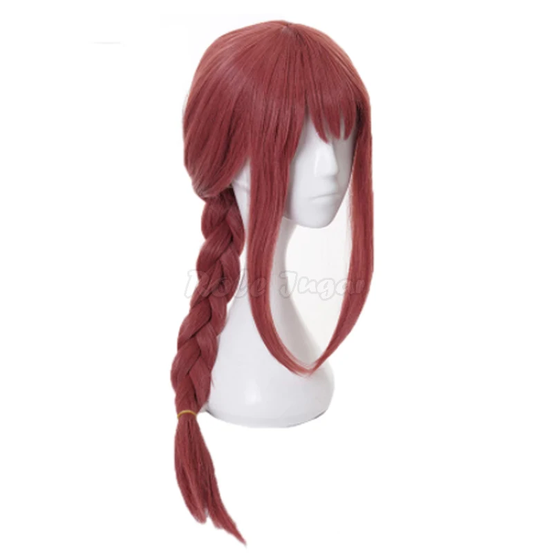 70cm Makima Wig Anime Chainsaw Man Cosplay Long Pink Braided Synthetic Hair Women Girls Halloween Party Role Play Wigs C40M60 - купить по