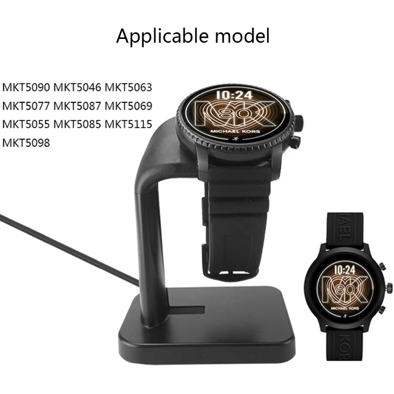 

Магнитное зарядное устройство для часов, зарядное устройство для браслета, подставка для быстрой зарядки для-Michael -Kors Access Gen 4 Gen 5 -5E MKT5080
