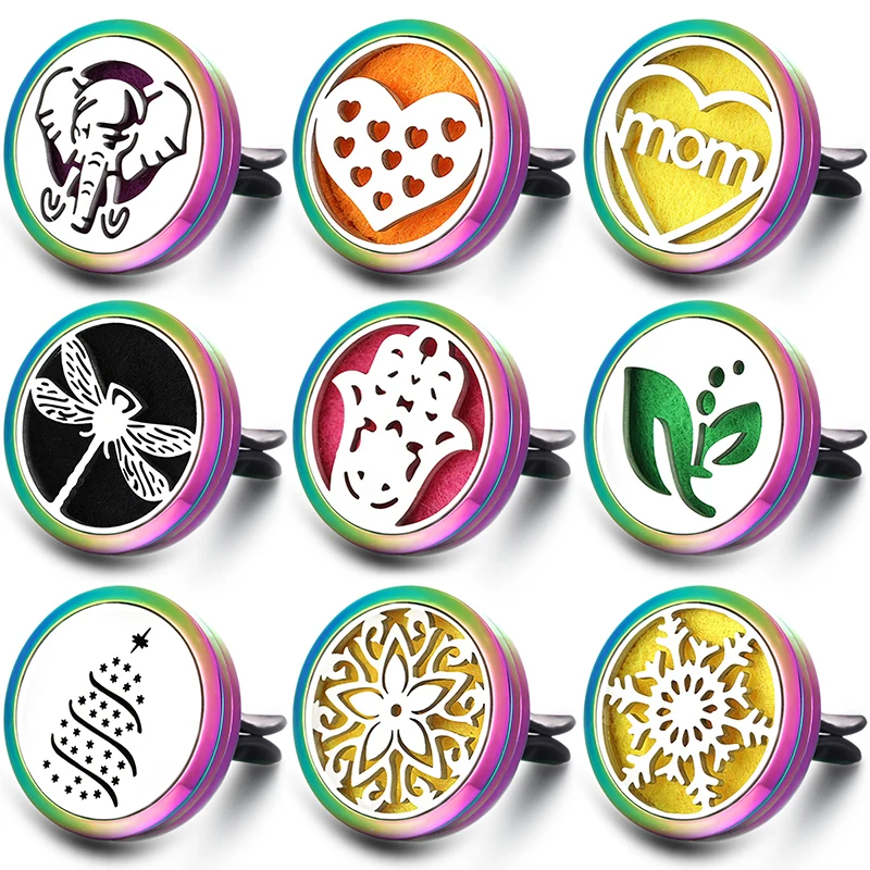 2019 Новый Красочный Слон ароматерапия автомобильный освежитель воздуха медальон