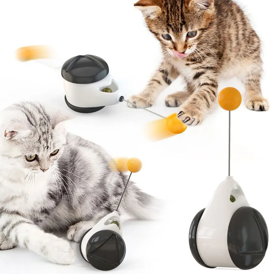 Tumbler Katze Spielzeug mit Rädern Automatische Indoor Übung Katze Spielzeug Interaktive Lrregular Rotierenden Modus Lustige Nicht Langweilig Katze Liefert