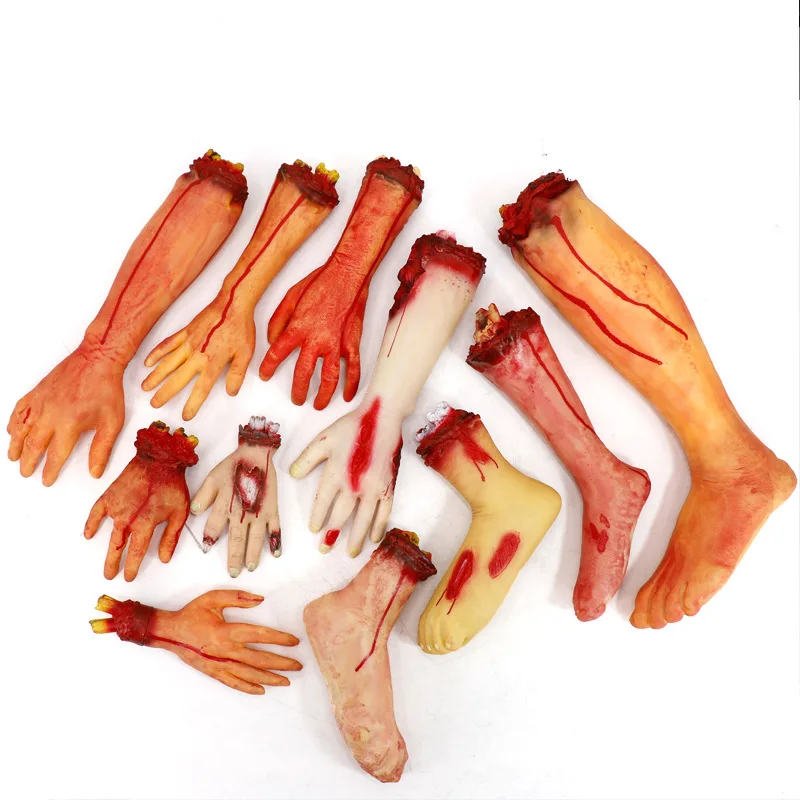 1 шт. Хэллоуин ужас Кровавые руки страшное охотничье украшение для вечеринки